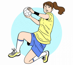 Joueuse de handball